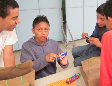 A birthday gift of harmonicas is shared.